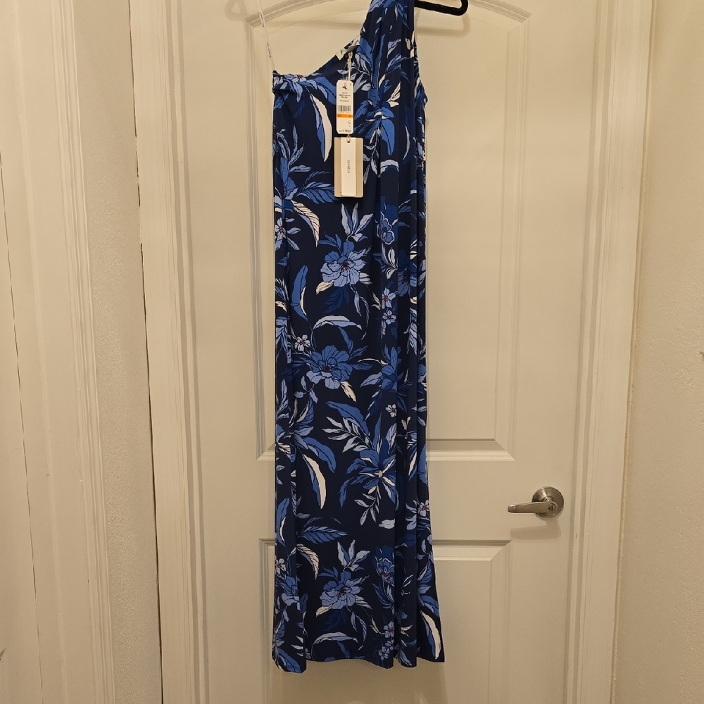 Tommy Bahama Blue One-Shoulder Sundress